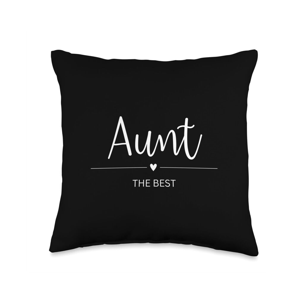 4760 Tante die Beste Aunt Cool mit Herz Beautiful Saying Throw Pillow